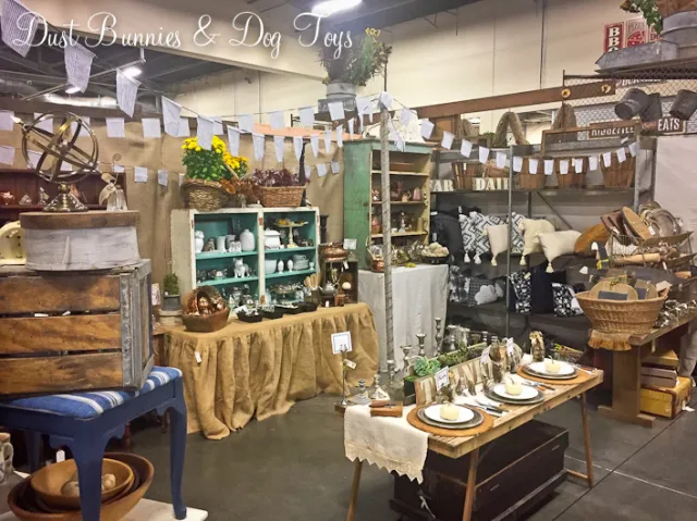 Craft vendor booth with handmade goods